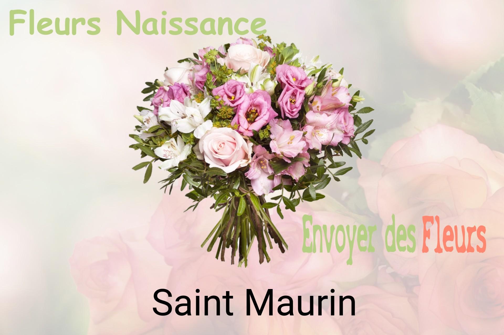 Bouquet de fleurs de naissance livré à Saint-Maurin